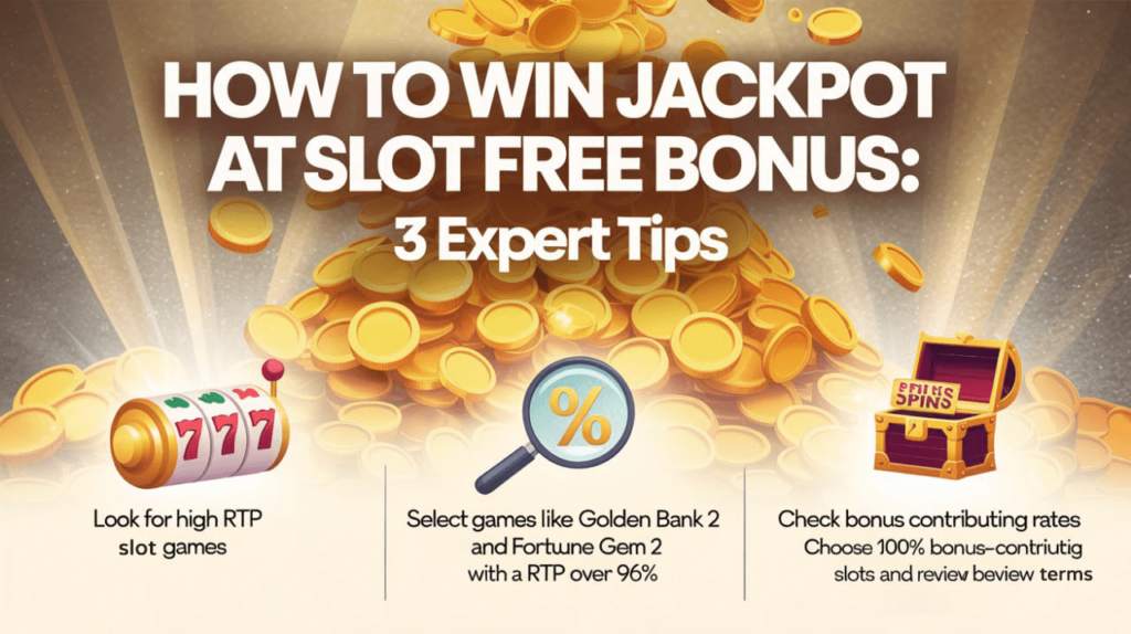 How to Win Jackpot at Slot Free Bonus: 3 Expert Tips