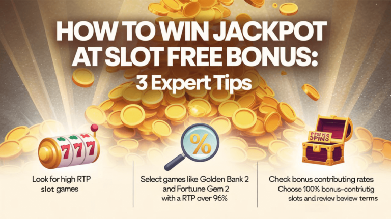 How to Win Jackpot at Slot Free Bonus: 3 Expert Tips