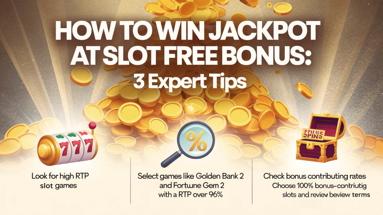How to Win Jackpot at Slot Free Bonus: 3 Expert Tips