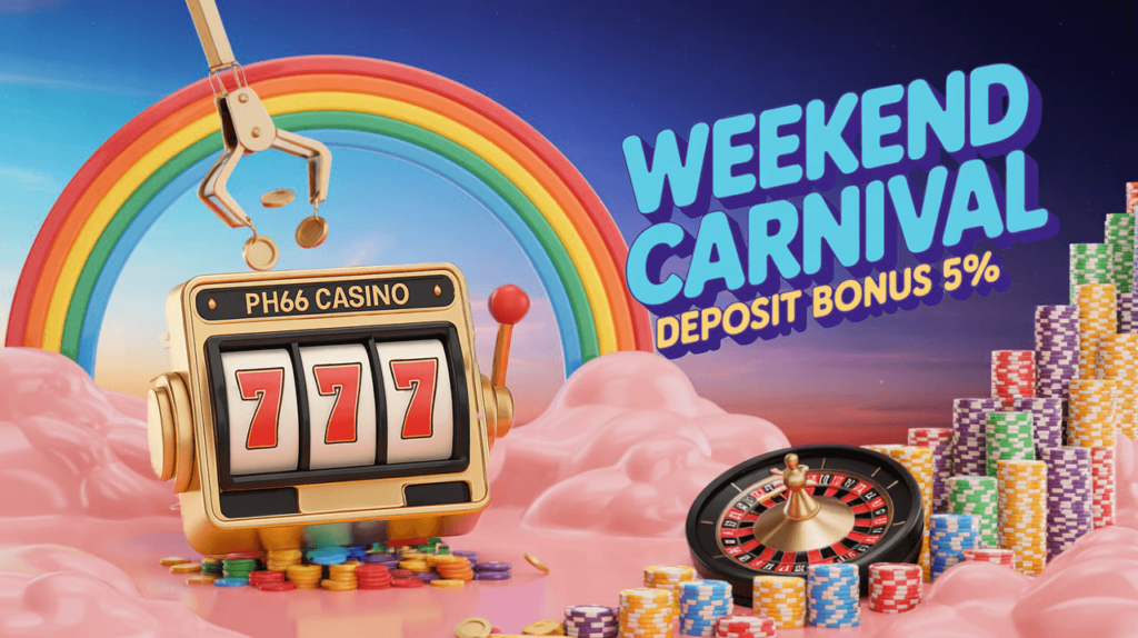 Ph66 Casino Login - Weekend Carnival Deposit Bonus 5%
