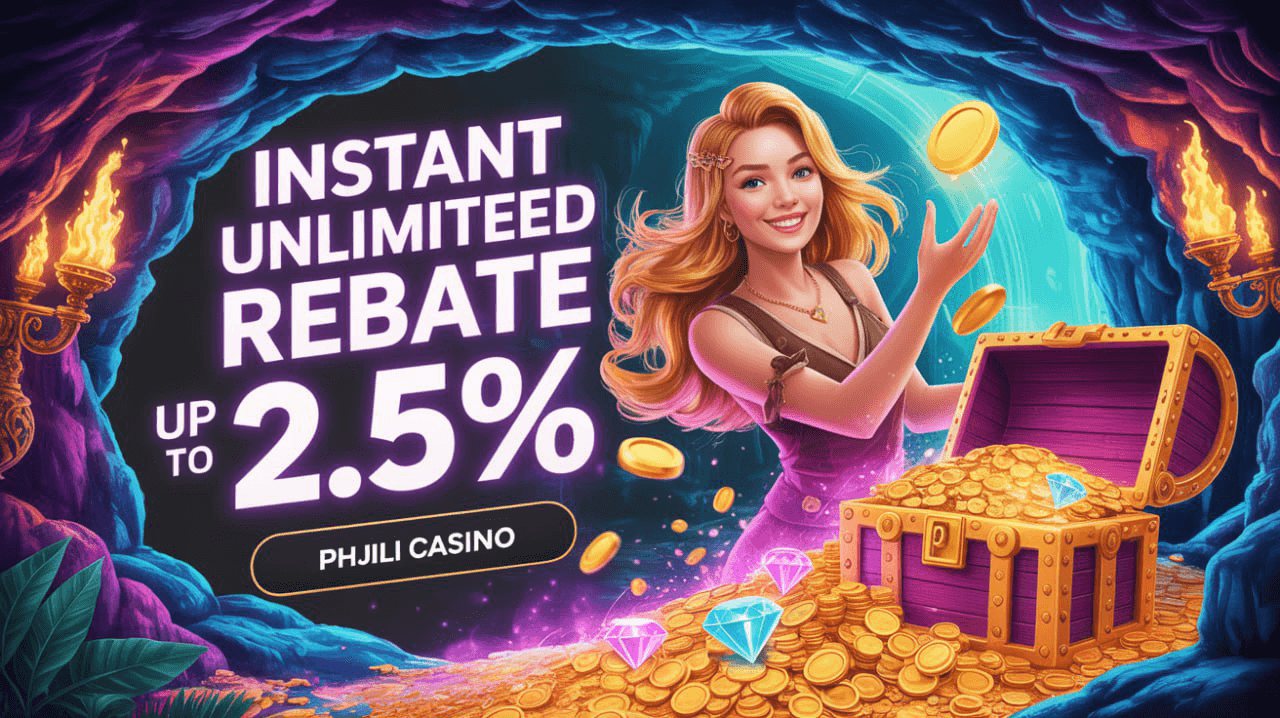 Phjili Casino Instant Unlimited Rebate Up to 2.5%