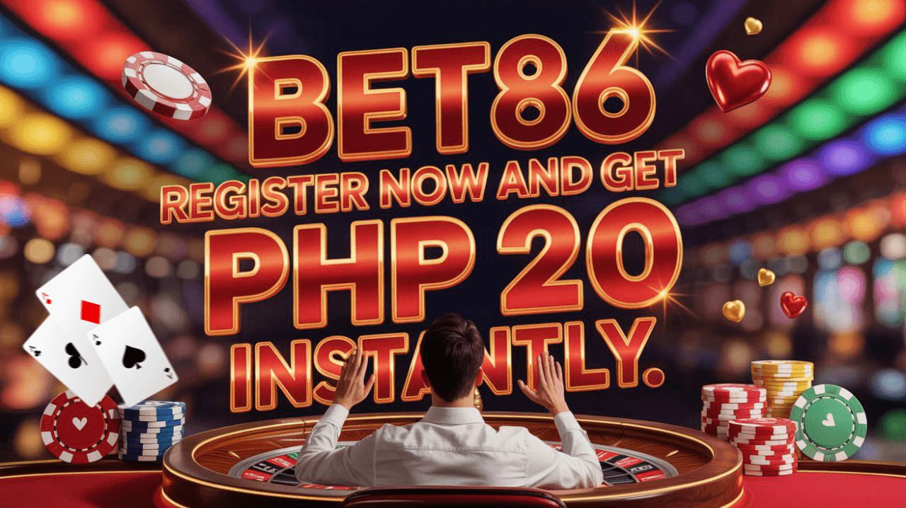 Bet86 Register Now and Get PHP 20 Instantly