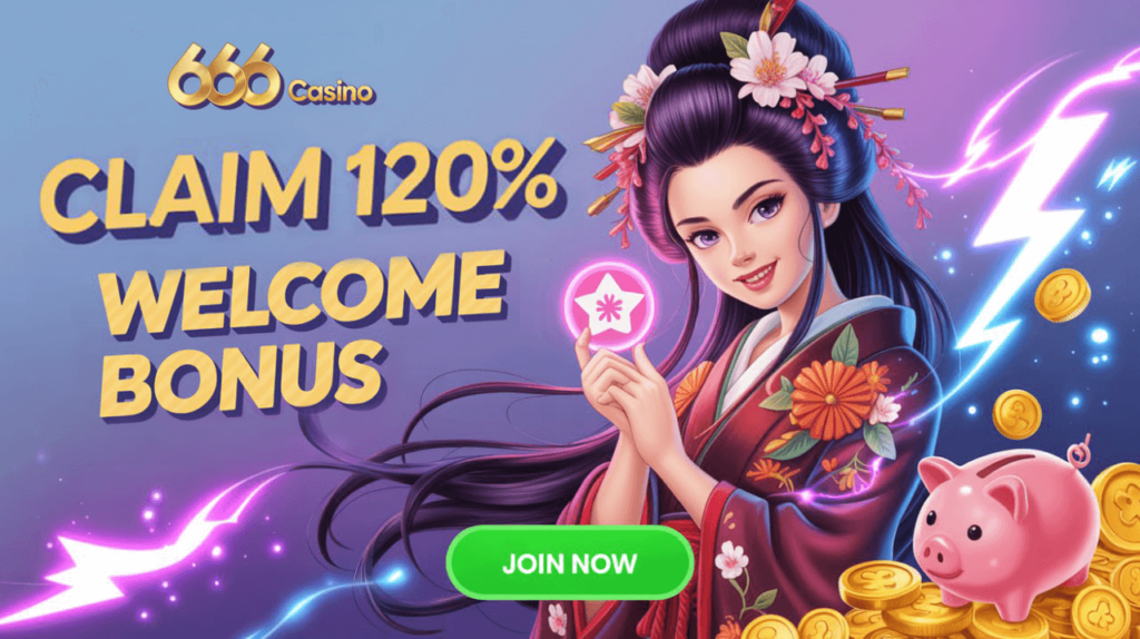 666 Casino - Claim 120% Welcome Bonus