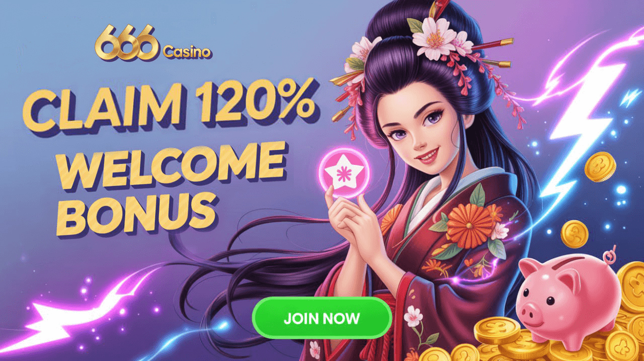 666 Casino - Claim 120% Welcome Bonus