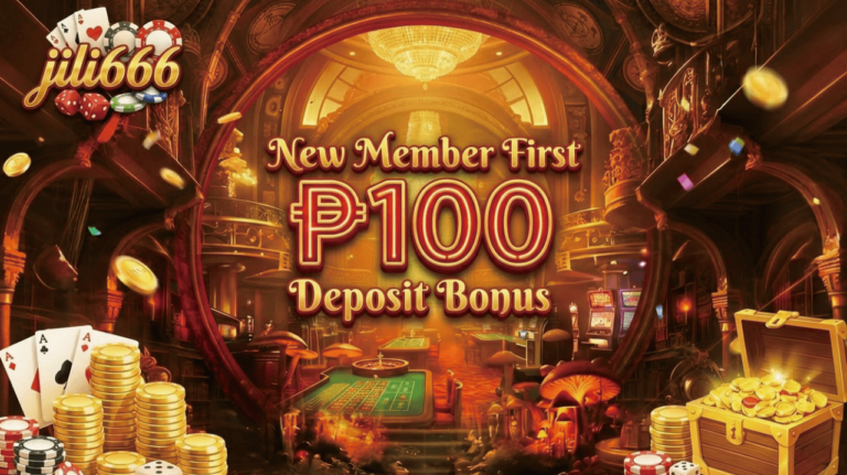 Jili666 - New Member First ₱100 Deposit Bonus