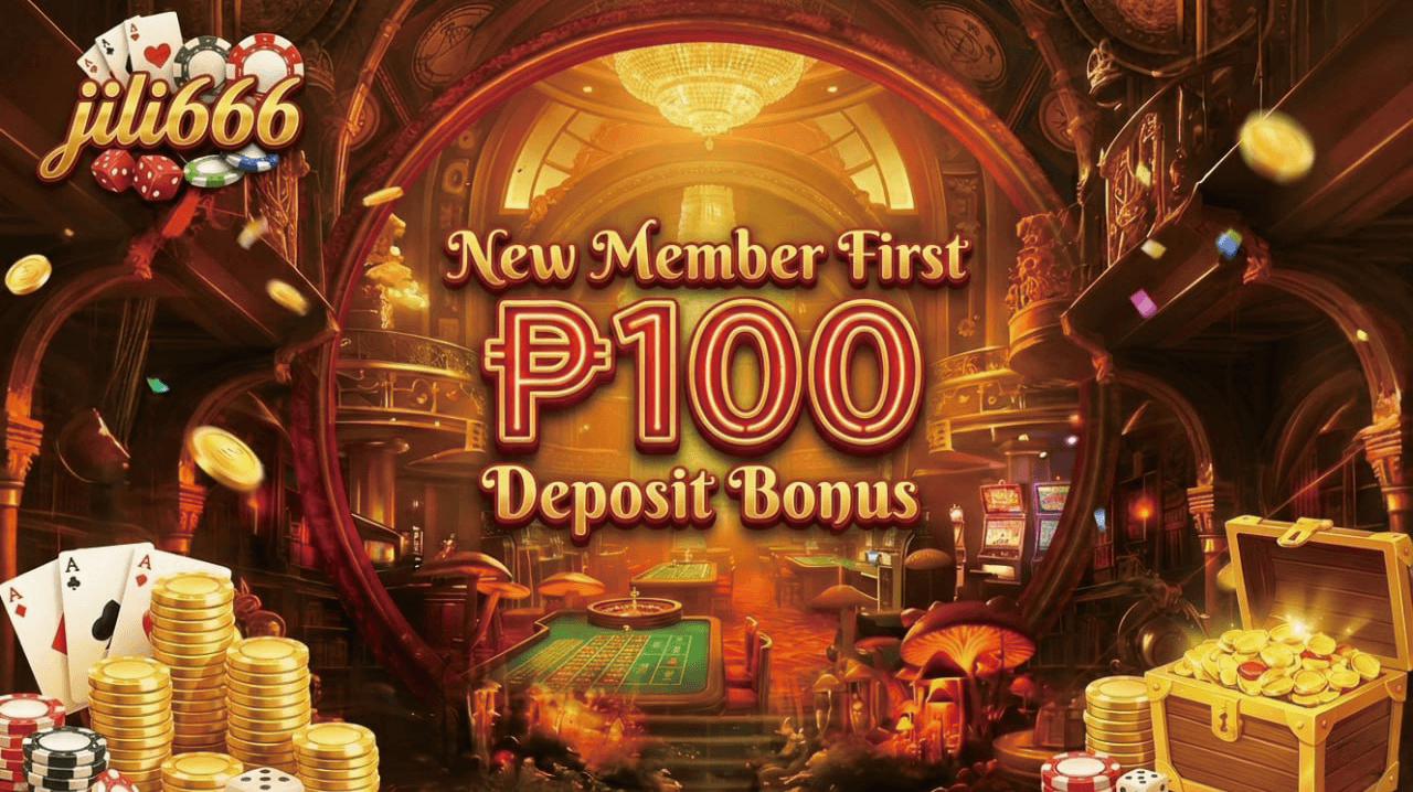 Jili666 - New Member First ₱100 Deposit Bonus